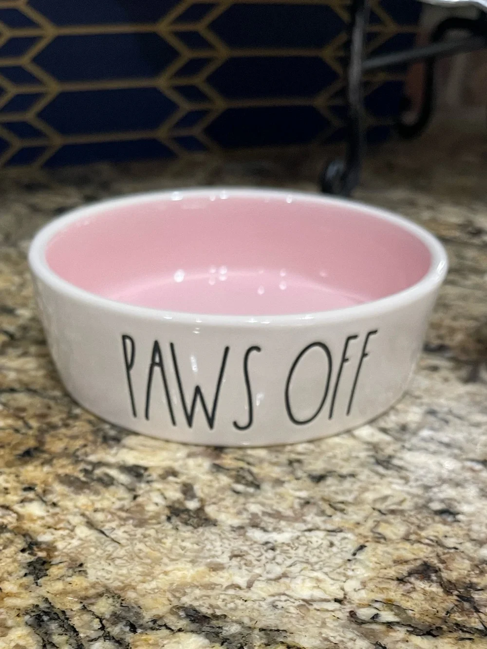 Rae Dunn SPOILED and PAWS OFF cat/pet Bowls Set  - Brand new